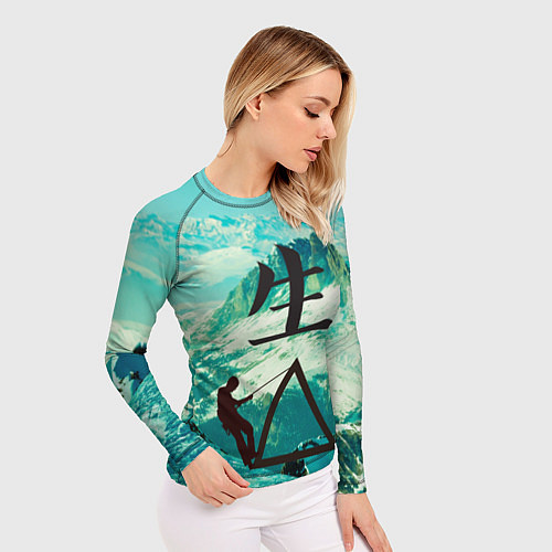 Женский рашгард Горы / 3D-принт – фото 3