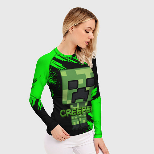 Женский рашгард MINECRAFT CREEPER / 3D-принт – фото 3