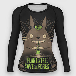 Рашгард женский Plant a tree Save the forest, цвет: 3D-принт