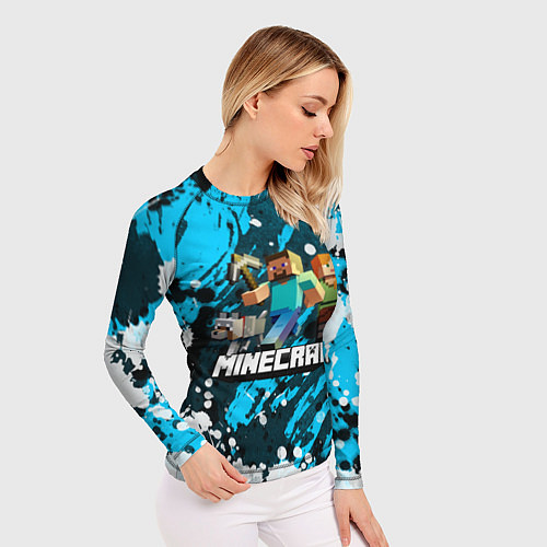 Женский рашгард Minecraft Майнкрафт / 3D-принт – фото 3