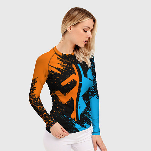 Женский рашгард PORTAL / 3D-принт – фото 3