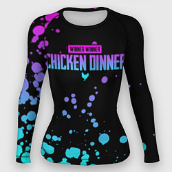 Рашгард женский Chicken Dinner, цвет: 3D-принт