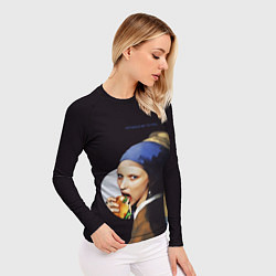 Рашгард женский Het meisje met de parel, цвет: 3D-принт — фото 2
