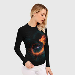 Рашгард женский Космический Феникс, цвет: 3D-принт — фото 2