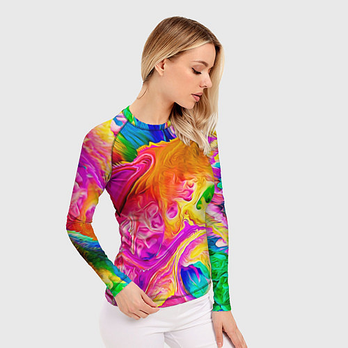 Женский рашгард TIE DYE / 3D-принт – фото 3