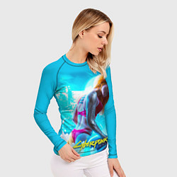 Рашгард женский CYBERPUNK 2077, цвет: 3D-принт — фото 2