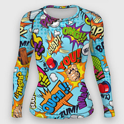 Рашгард женский COMICS ART, цвет: 3D-принт