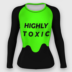 Рашгард женский HIGHLY toxic 0 2, цвет: 3D-принт