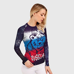 Рашгард женский Russia Bear, цвет: 3D-принт — фото 2