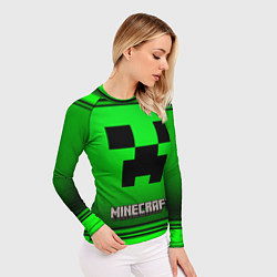 Рашгард женский Minecraft, цвет: 3D-принт — фото 2