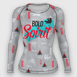 Рашгард женский Bold Spirit, цвет: 3D-принт