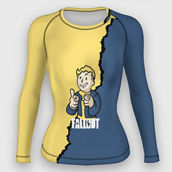Рашгард женский Fallout logo boy, цвет: 3D-принт