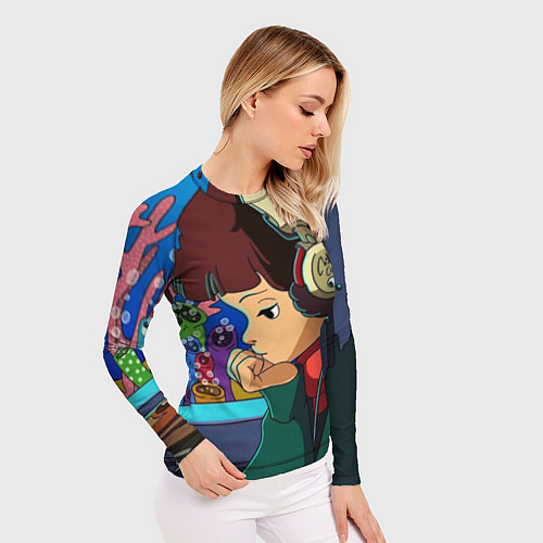 Женский рашгард ЮТУБ / 3D-принт – фото 3