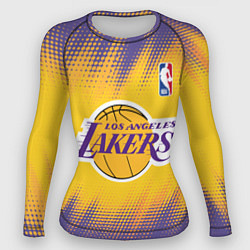 Рашгард женский Los Angeles Lakers, цвет: 3D-принт