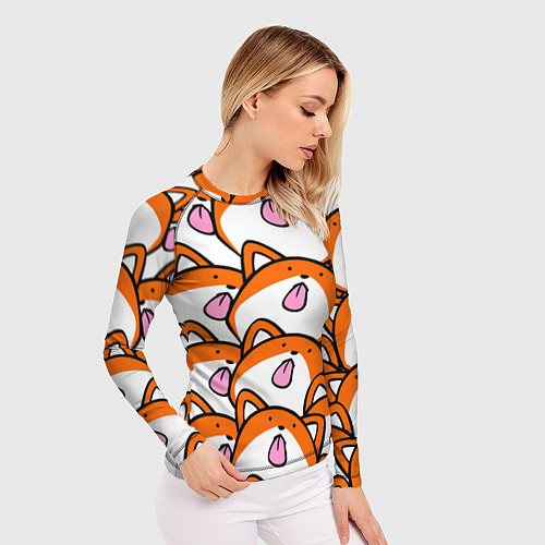 Женский рашгард ЛИСИЧКИ / 3D-принт – фото 3