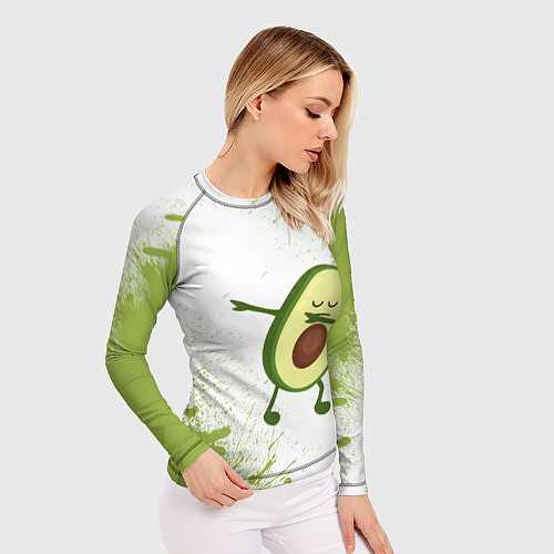Женский рашгард Авокадо / 3D-принт – фото 3