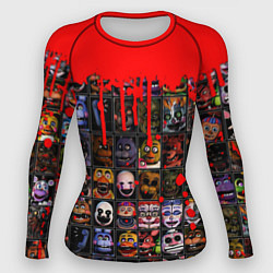 Рашгард женский Five Nights At Freddys, цвет: 3D-принт