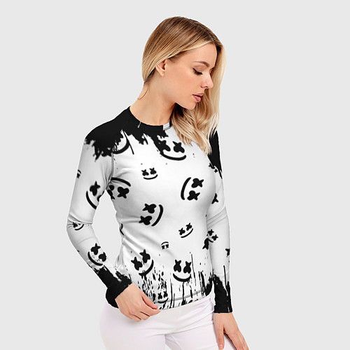 Женский рашгард MARSHMELLO МАРШМЕЛЛОУ / 3D-принт – фото 3