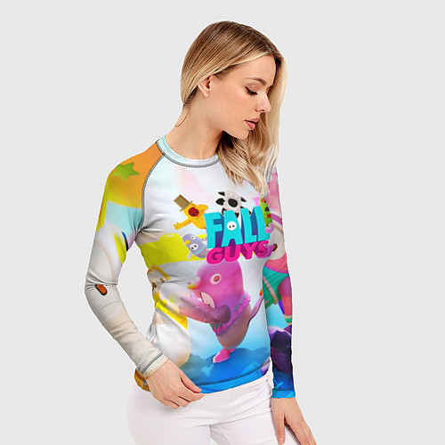 Женский рашгард FALL GAYS ФОЛЛ ГАЙС / 3D-принт – фото 3