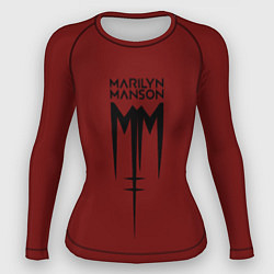 Рашгард женский Marilyn Manson, цвет: 3D-принт