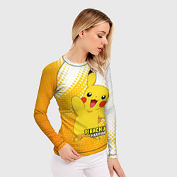 Рашгард женский Pikachu Pika Pika, цвет: 3D-принт — фото 2
