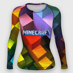 Рашгард женский Minecraft - pattern, цвет: 3D-принт