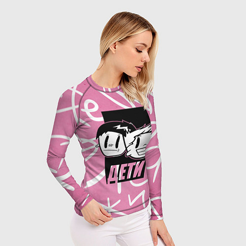 Женский рашгард Дети Rave / 3D-принт – фото 3