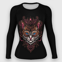Рашгард женский Кошка с узорами, цвет: 3D-принт