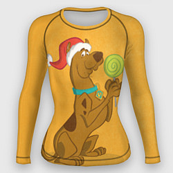Рашгард женский Новогодний леденец, цвет: 3D-принт