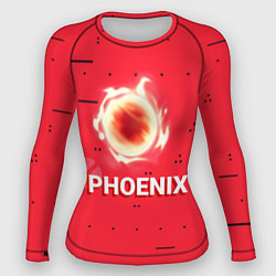 Рашгард женский Phoenix, цвет: 3D-принт