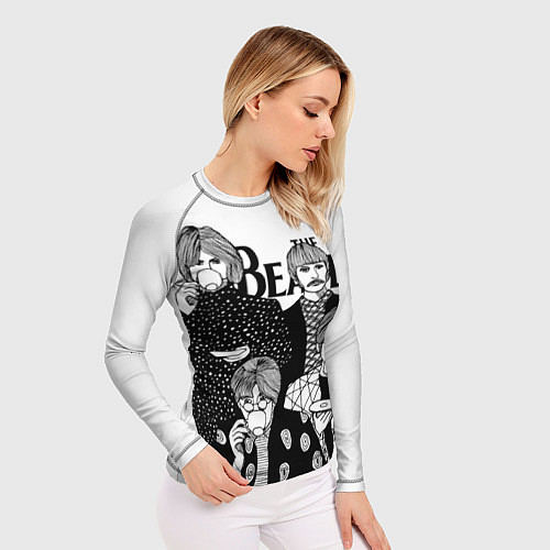 Женский рашгард THE BEATLES / 3D-принт – фото 3