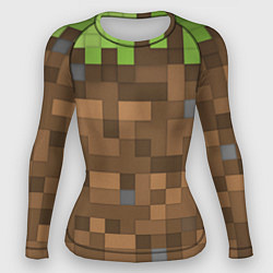 Рашгард женский Minecraft камуфляж, цвет: 3D-принт