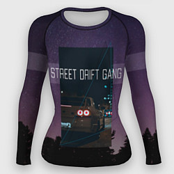 Рашгард женский Street Drift Gang Дрифт, цвет: 3D-принт
