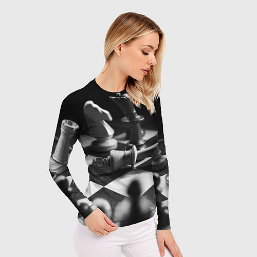 Женский рашгард Шахматы / 3D-принт – фото 3