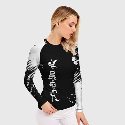Женский рашгард Черный клевер / 3D-принт – фото 3