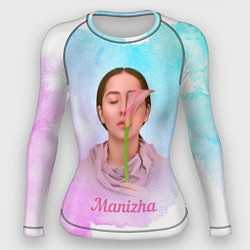 Рашгард женский Манижа Manizha, цвет: 3D-принт