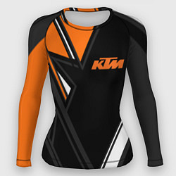 Рашгард женский KTM КТМ, цвет: 3D-принт