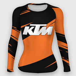 Рашгард женский KTM КТМ, цвет: 3D-принт