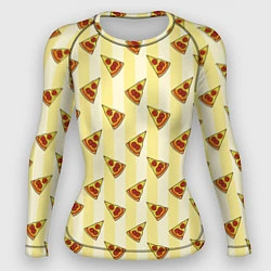 Рашгард женский Кусочки Пиццы, цвет: 3D-принт