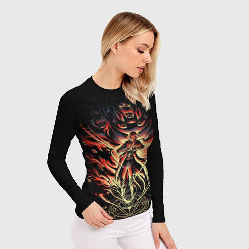 Женский рашгард СТАЛЬНОЙ АЛХИМИК / 3D-принт – фото 3