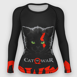 Рашгард женский Cat of war, цвет: 3D-принт
