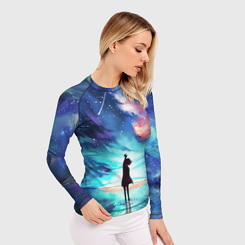 Женский рашгард Дотянуться до космоса / 3D-принт – фото 3