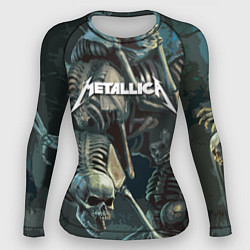 Рашгард женский Metallica Metal Skull, цвет: 3D-принт
