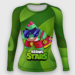 Рашгард женский Базз Buzz Brawl Stars Green, цвет: 3D-принт