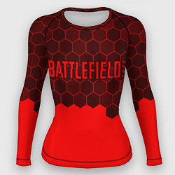 Рашгард женский Battlefield 2042 - Hexagon, цвет: 3D-принт