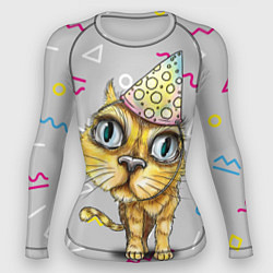 Рашгард женский Котик, цвет: 3D-принт