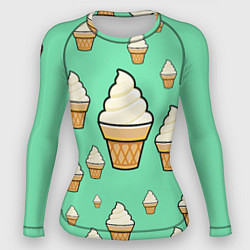 Рашгард женский Мороженое - Ice Cream Party, цвет: 3D-принт