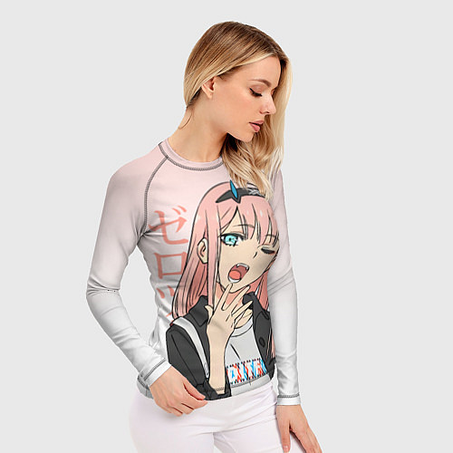 Женский рашгард Zero Two Darling in the Franxx / 3D-принт – фото 3