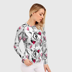 Рашгард женский Абстрактный современный узор, цвет: 3D-принт — фото 2
