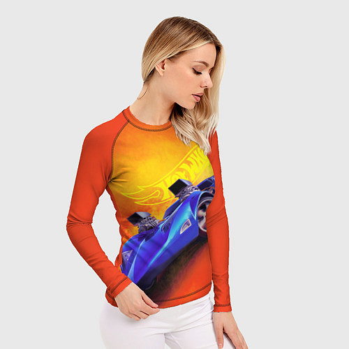 Женский рашгард Hot Wheels Хот Вилс / 3D-принт – фото 3